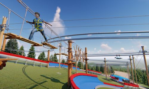 Projekt parku rozrywki dla stacji narciarskiej